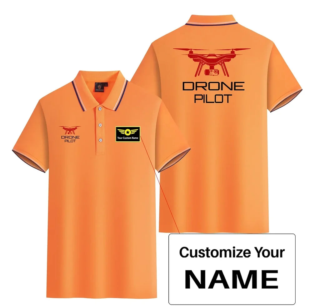 Customisable Drone Polo Shirt - view 13