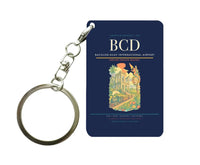 Thumbnail for Bacolod-Silay International Airport (BCD) design on navy blue key chain