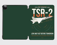 Thumbnail for BAC TSR-2 design on dark green ipad tablet case