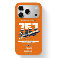 Thumbnail for Boeing 757-200 design on orange magsafe iphone case
