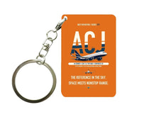 Thumbnail for Airbus ACJ320neo Key Chain design on orange key chain