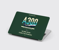 Thumbnail for Airbus A300C4-600 design on dark green MacBook case