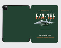 Thumbnail for F-A-18F Super Hornet Block III Two Crew One Strike design on dark green ipad tablet case