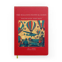 Thumbnail for VINTAGE G4394 - The Balloon Festival Dawn - Designed Notebooks design on red
