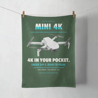 Thumbnail for DJI Mini 4K design on dark green towel