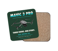 Thumbnail for DJI Mavic 3 Pro design on dark green 1 piece coaster