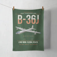 Thumbnail for B-36J Peacemaker design on dark green towel