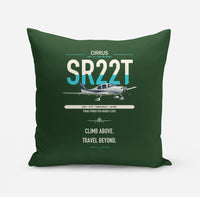 Thumbnail for Cirrus SR22T design on dark green pillow