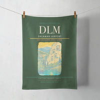 Thumbnail for Dalaman Airport (DLM) design on dark green towel