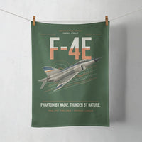 Thumbnail for F-4E Phantom II design on dark green towel