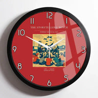 Thumbnail for VINTAGE G4430 - The Storytellers' Bench - Designed Wall Clocks design on red framed