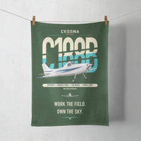 Thumbnail for Cessna A188B AgTruck design on dark green towel