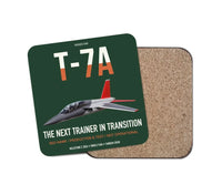 Thumbnail for T-7A Red Hawk design on dark green 1 piece coaster