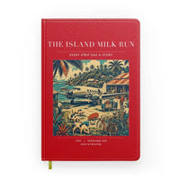 Thumbnail for VINTAGE G4084 - The Island Milk Run - Designed Notebooks design on red
