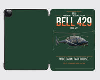 Thumbnail for Bell 429 design on dark green ipad tablet case