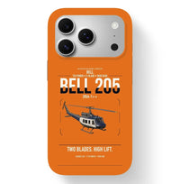 Thumbnail for Bell 205A-1++ design on orange magsafe iphone case, for iPhone 17 Pro