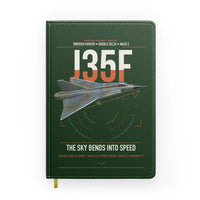 Thumbnail for Saab J 35F Draken design on dark green notebook