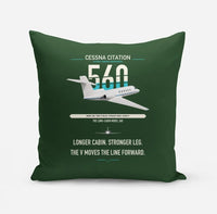 Thumbnail for Cessna Citation 560 - Citation V design on dark green pillow