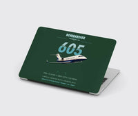Thumbnail for Bombardier Challenger 605 design on dark green MacBook case
