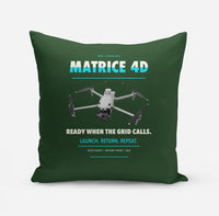 Thumbnail for DJI Matrice 4D design on dark green pillow