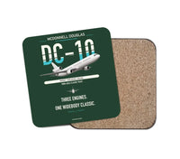 Thumbnail for McDonnell Douglas DC-10 design on dark green 1 piece coaster