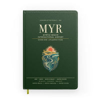 Thumbnail for Myrtle Beach International Airport (MYR) design on dark green notebook
