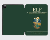 Thumbnail for El Paso International Airport (ELP) design on dark green ipad tablet case