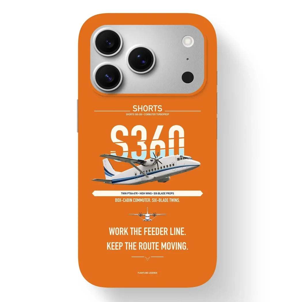 Shorts 360-300 Case design on orange iphone case