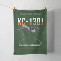 Thumbnail for KC-130J SUPER HERCULES design on dark green towel