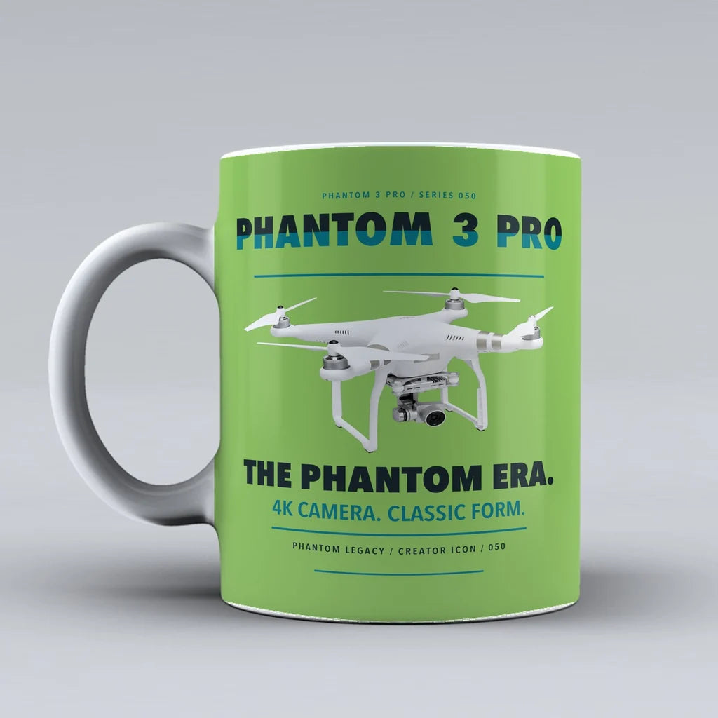 Phantom 3 Professional Mug design on light green dji