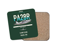 Thumbnail for Piper PA-28R Arrow III design on dark green 1 piece coaster