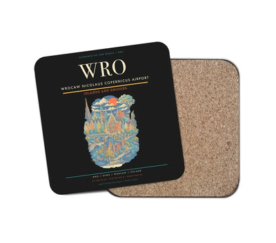 Wrocaw Nicolaus Copernicus Airport WRO Coaster 1-Piece - Black