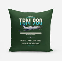 Thumbnail for Daher TBM 980 design on dark green pillow