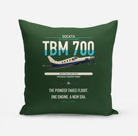 Thumbnail for Socata TBM 700 design on dark green pillow