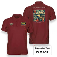Thumbnail for VINTAGE G4073 - The Empire Mail - Double-Side Polo T-Shirt design on red+name
