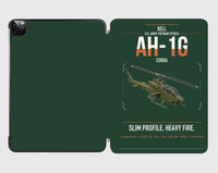 Thumbnail for Bell AH-1G Cobra design on dark green ipad tablet case