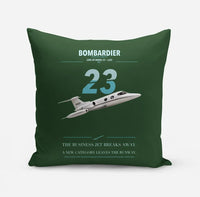 Thumbnail for Bombardier Learjet 23 design on dark green pillow
