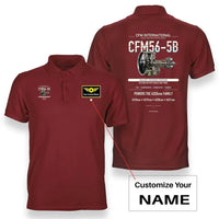 Thumbnail for CFM56-5B design on red polo with custom name badge