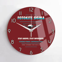 Thumbnail for Fotokite Sigma design on dark red no frame wall clock