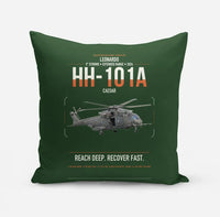 Thumbnail for Leonardo HH-101A Caesar design on dark green pillow