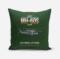 Thumbnail for Sikorsky MH-60S Seahawk design on dark green pillow