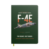 Thumbnail for F-4E Phantom II Two Engines One Thunder design on dark green notebook