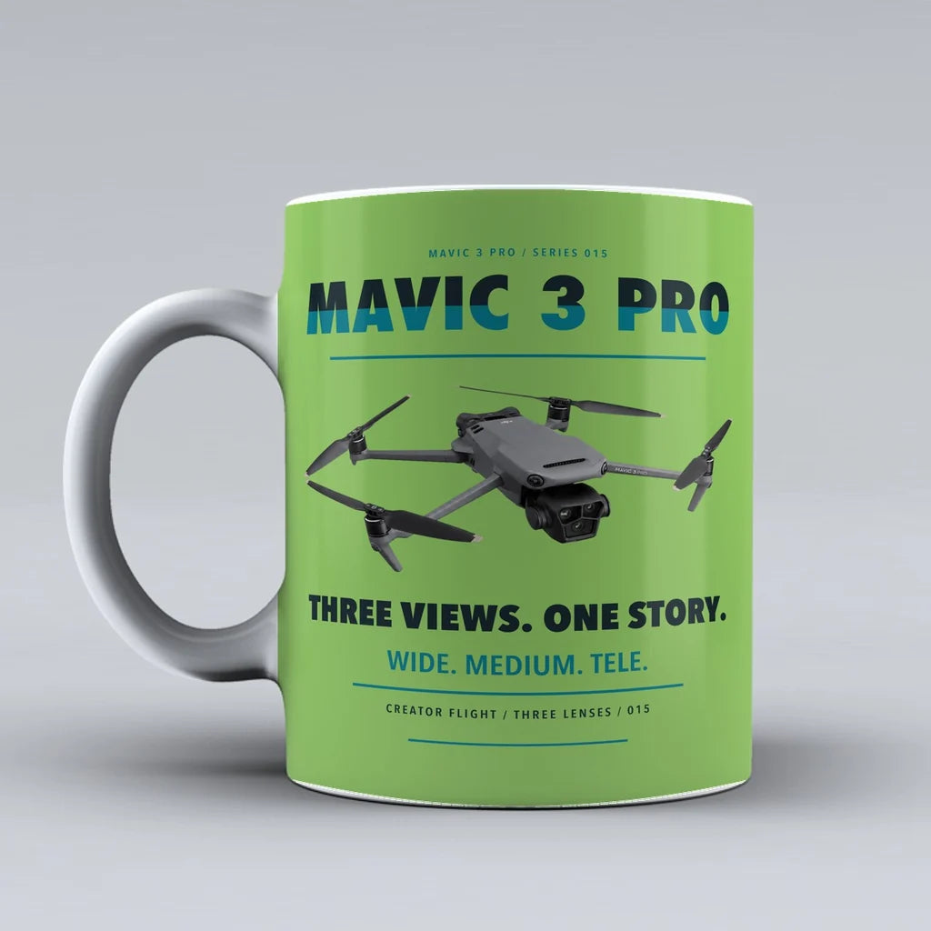 Mavic 3 Pro Mug design on light green dji