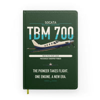 Thumbnail for Socata TBM 700 design on dark green notebook