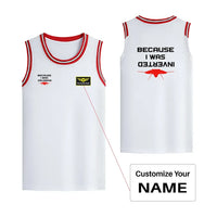 Thumbnail for Because I was Inverted Designed Basketball Style Sports Tank Tops - view 13
