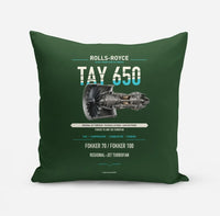 Thumbnail for TAY 650 design on dark green pillow