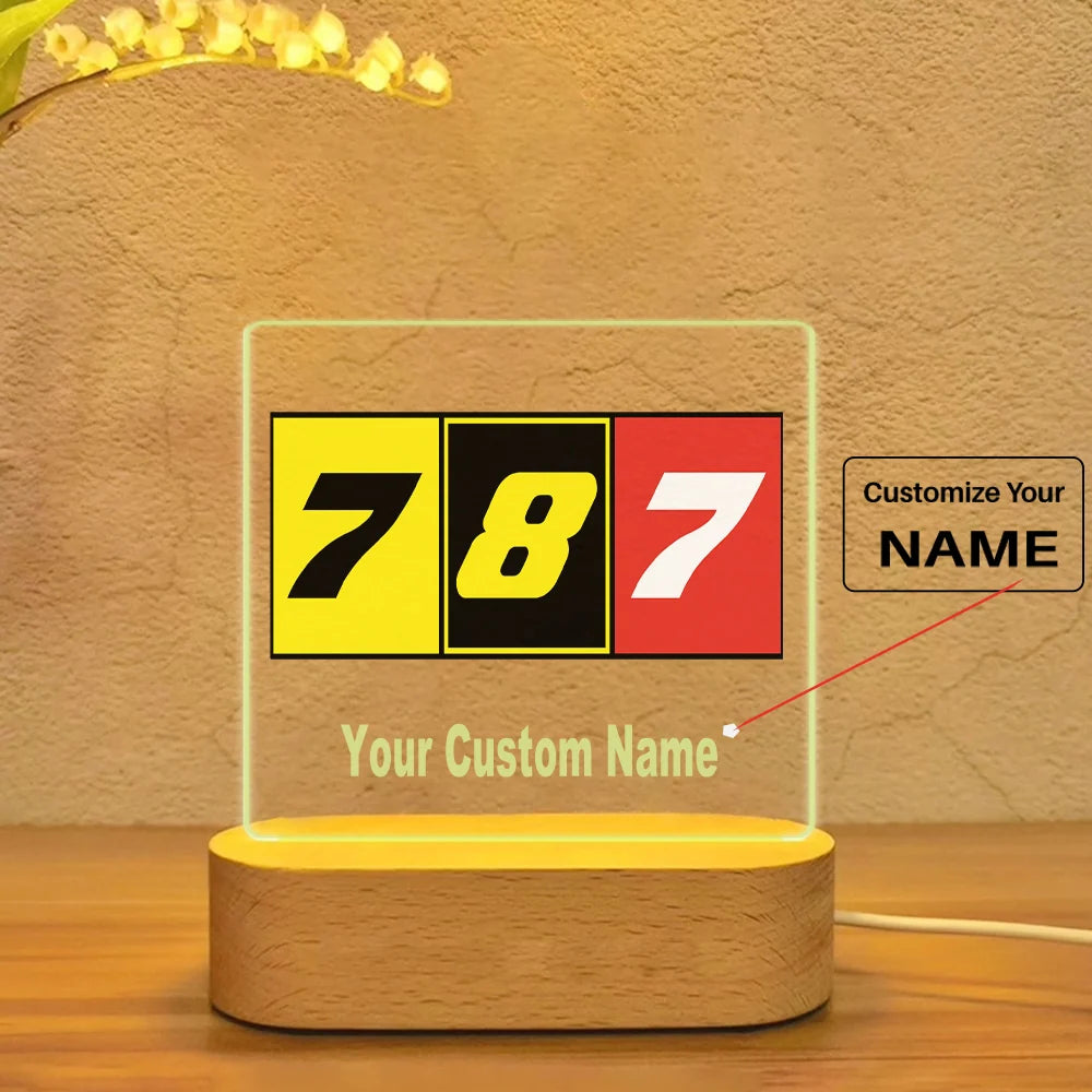 Flat Colourful 787 Designed Night Lamp - view 13