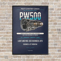 Thumbnail for PW500 vertical canvas print - framed - navy blue background