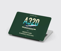 Thumbnail for Airbus A320P2F design on dark green MacBook case
