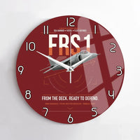 Thumbnail for British Aerospace Sea Harrier FRS.1 design on dark red no frame wall clock